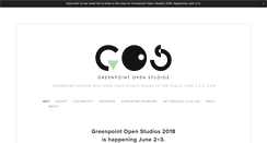 Desktop Screenshot of greenpointopenstudios.com